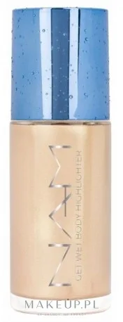 NAM Make Up Rozświetlacz w płynie do twarzy i ciała - Хайлайтер для лица и тела NAM Get Wet Body Highlighter жидкий, 40 мл, оттенок 01