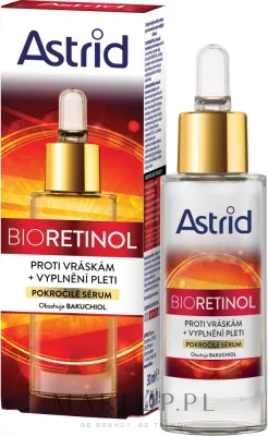 Сыворотка для лица Astrid Bioretinol против морщин с бакучиолом витаминами и гиалуроновой кислотой 30 мл