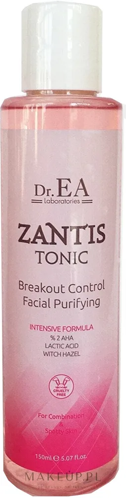 Dr.EA Zantis Tonic Breakout Control тоник для лица очищающий с салициловой и гликолевой кислотами для жирной и проблемной кожи 150 мл