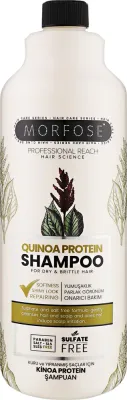Протеиновый шампунь Morfose Quinoa Protein без сульфатов, с кератином и магнием, 1000 мл, Турция
