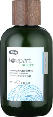 Шампунь Lisap Keraplant Nature против перхоти с пироктон оламином, хной и чайным деревом