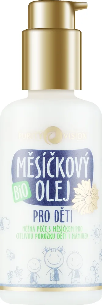 Органическое масло для младенцев Purity Vision Bio Calendula Oil с календулой и миндалём