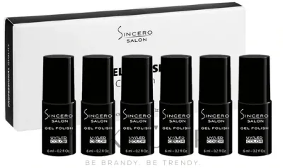 Набор гель-лаков для ногтей Sincero Salon Candy Rush 6 оттенков 6x6 мл