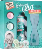 Набор для ванны Dirty Works Bathing Grace Pamper пена бомбочки патчи с огурцом и повязка 250 мл — фото 1