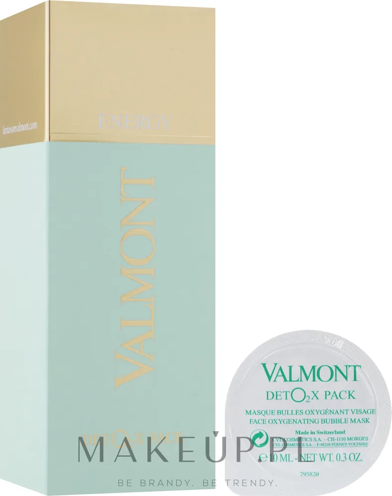 Valmont Deto2X Pack — детоксицирующая маска для лица «Oxygen Care», 6 х 10 мл