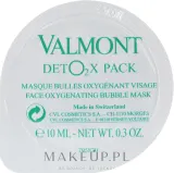 Valmont Deto2X Pack — детоксицирующая маска для лица «Oxygen Care», 6 х 10 мл — фото 2