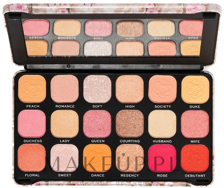 Палетка теней для век Makeup Revolution Forever Flawless Regal Romance Palette 18 оттенков