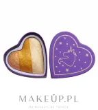Хайлайтер для лица I Heart Revolution Midnight Unicorn Heart Hearts Highlighter трёхцветный, мерцающий, 10 г — фото 1