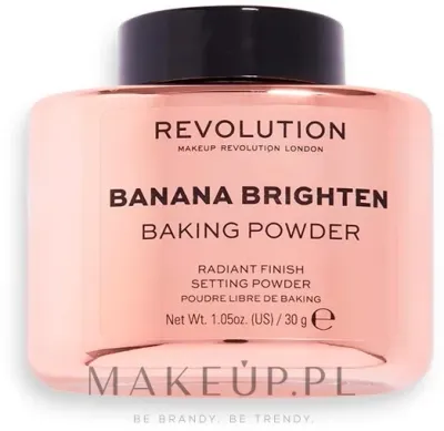 Пудра для бейкинга Makeup Revolution Banana Brighten банановая сияющая, 30 г