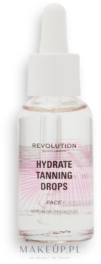 Капли-автозагар для лица Revolution Beauty Buildable Face Tanning Drops с гиалуроновой кислотой регулируемый оттенок 30 мл
