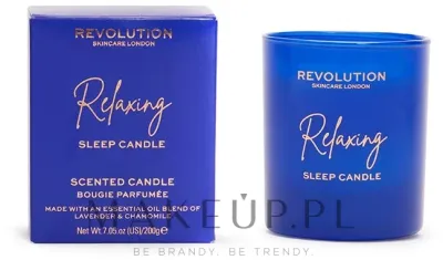 Revolution Skincare Relaxing Sleep / Свеча в стекле, ромашка, лаванда и эвкалипт, 200 г