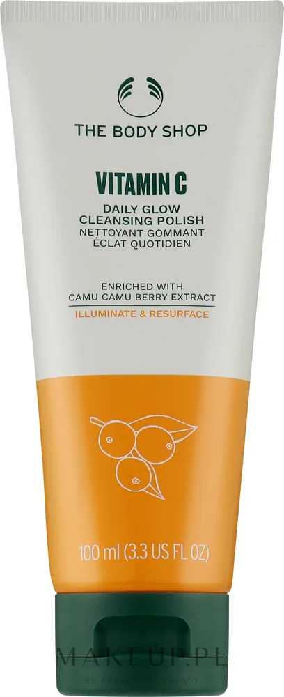 Осветляющий очищающий гель-пилинг The Body Shop Vitamin C с ягодами каму-каму, 100 мл