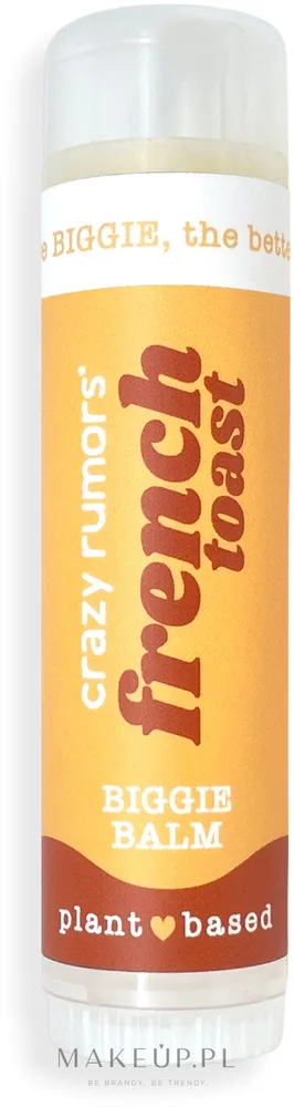 Бальзам для губ Crazy Rumors Biggie French Toast Lip Balm увлажняющий, с ароматом ванили и корицы, 17 г