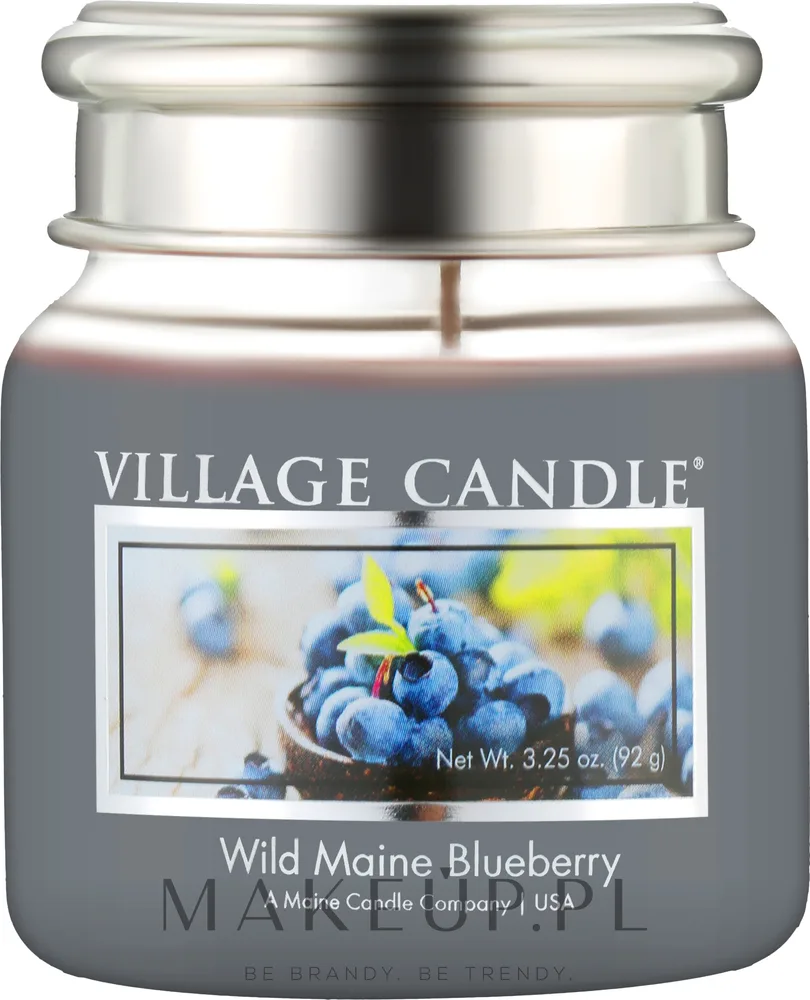 Village Candle Wild Maine Blueberry / Свеча в стекле, черника, малина и ваниль, 602 г