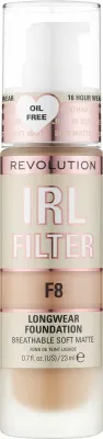 Тональная основа Makeup Revolution IRL Filter Longwear Foundation матирующая стойкая, 23 мл