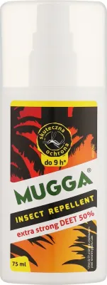 Спрей для тела Mugga Spray Strong от комаров и клещей усиленный 75 мл