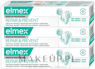 Набор зубных паст Elmex Sensitive Professional Repair & Prevent для чувствительных зубов 3x75 мл