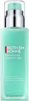 Гель для лица Biotherm Homme Aquapower Comfort с маслом ши и абрикоса для сухой кожи для мужчин 75 мл