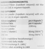 Биологически активная добавка ZeinPharma Maca Gold порошок корня маки с витамином C и цинком 570 мг — фото 4