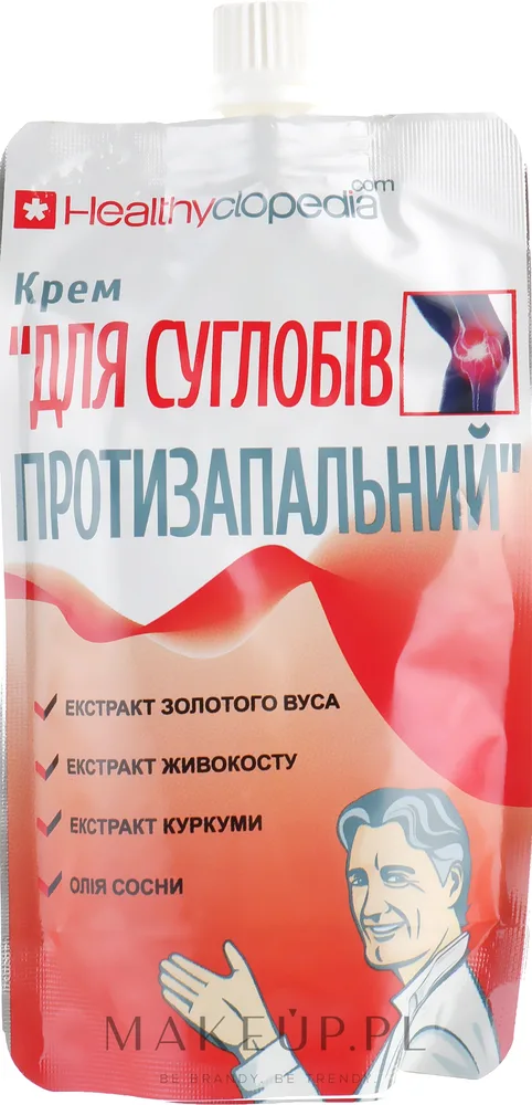 Крем для тела Healthyclopedia разогревающий для области суставов 100 мл