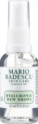 Сыворотка для лица Mario Badescu Hyaluronic Dew Drops гелевая осветляющая с гиалуроновой кислотой и ниацинамидом 29 мл