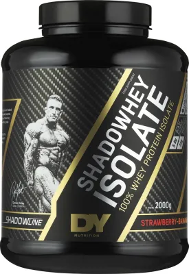 Сывороточный протеин DY Nutrition Shadowhey Isolate изолят с BCAA и коллагеном вкус клубники и банана