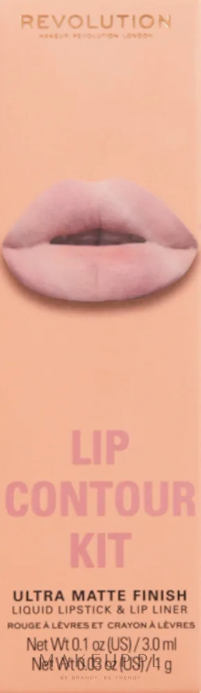 Набор для губ Makeup Revolution Lip Contour Kit Stunner жидкая матовая помада и карандаш 3 мл+1 г