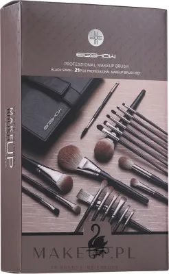 Eigshow Beauty Eigshow Black Swan Series - Набор кистей для макияжа Eigshow Black Swan Series 21 шт. в чехле
