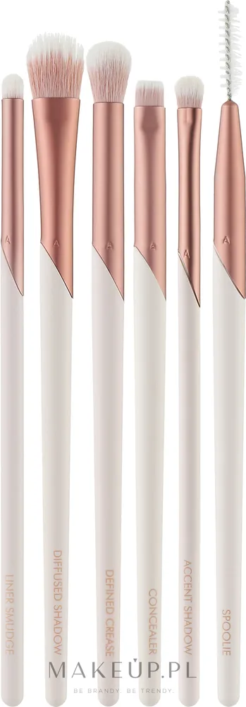 Набор кистей для глаз EcoTools Eco Luxe Exquisite Eye Kit 6 шт. цвета розового золота