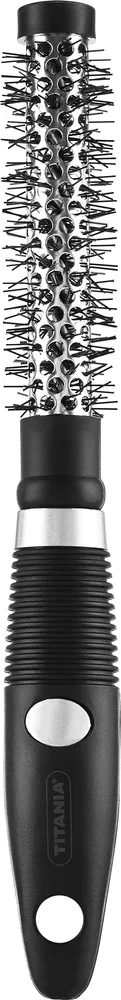 Круглая щётка для укладки волос Titania Styling Brush 3 см прорезиненная ручка
