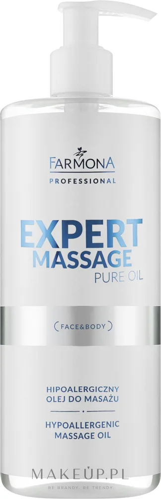 Гипоаллергенное массажное масло Farmona Professional Expert Massage Pure Oil без отдушек