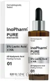InoPharm InoPharm Pure Elements 5% Lactic Acid + HA Peeling - Отшелушивающий пилинг для лица с молочной и гиалуроновой кислотами, 30 мл — фото 1