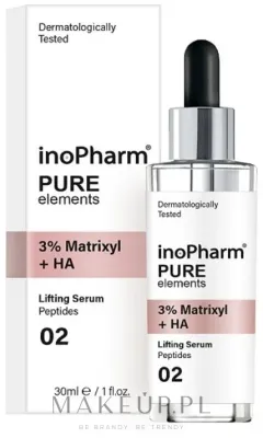 Сыворотка для лица InoPharm Pure Elements 3% Matrixyl + HA антивозрастная лифтинг с пептидами 30 мл
