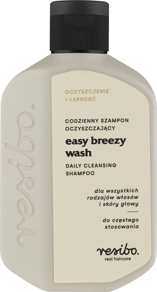 Шампунь Resibo Easy Breezy Wash очищающий для всех типов волос, с амлой, годжи и скваланом, 250 мл