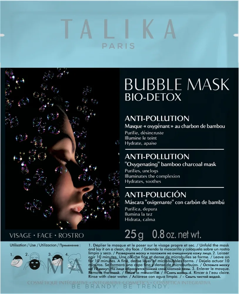 Talika Bubble Mask Bio-Detox — пузырьковая детокс-маска для лица, 25 г