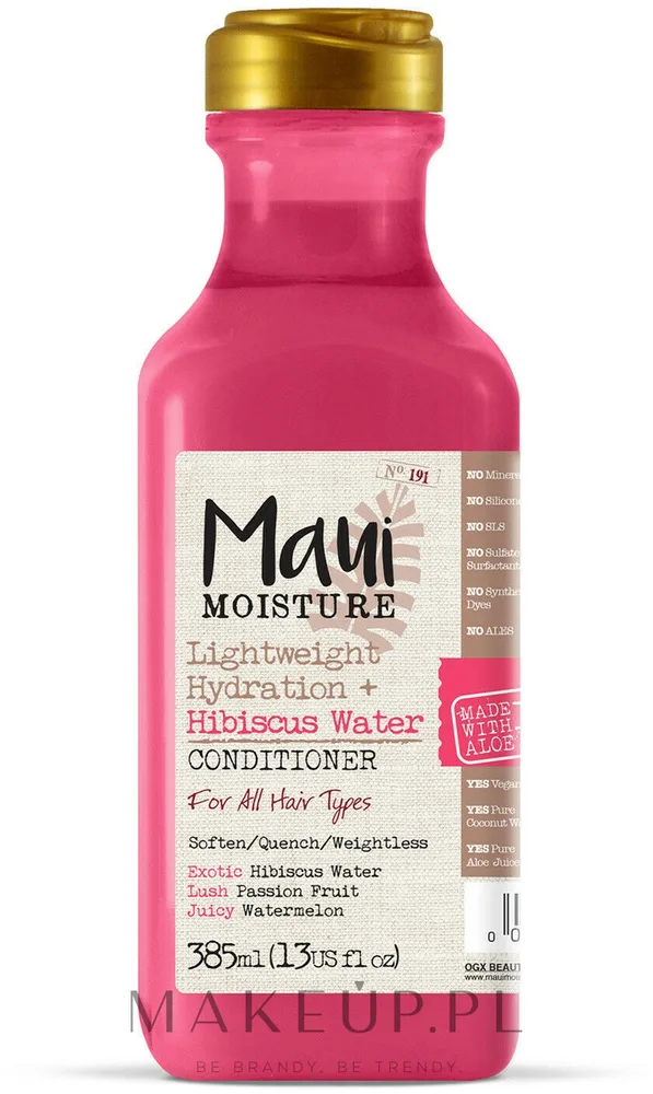 Увлажняющий кондиционер с гибискусом для всех типов волос Maui Moisture Lightweight + Hydration Hibiscus Water Conditioner, 385 мл