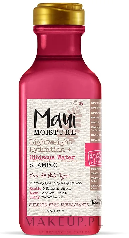 Шампунь Maui Moisture Hibiscus Water для всех типов волос, с алоэ, арбузом и кокосовой водой, 385 мл