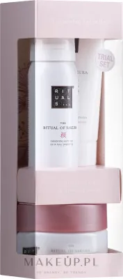 Пробный набор Rituals The Ritual of Sakura пенка для душа крем и скраб для тела с рисовым молочком 50+70+125 мл