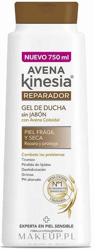 Восстанавливающий гель для душа Avena Kinesia Reparador без мыла, 750 мл