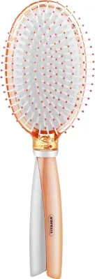 Массажная щётка для волос Titania Salon Professional овальная 24.5 см оранжевая