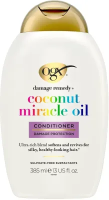Кондиционер для волос OGX Coconut Miracle Oil для повреждённых, питательный, с маслом кокоса, 385 мл