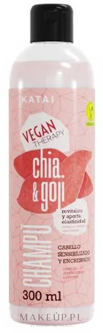 Шампунь Katai Vegan Therapy Chia & Goji для сухих и пушащихся волос, с антиоксидантами, 300 мл, Испания