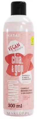 Шампунь Katai Vegan Therapy Chia & Goji для сухих и пушащихся волос, с антиоксидантами, 300 мл, Испания