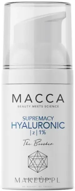 Сыворотка для лица Macca Supremacy Hyaluronic 1% Booster интенсивно увлажняющая с гиалуроновой кислотой 30 мл