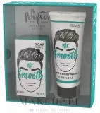 The Somerset Toiletry Co. The Somerset Toiletry Co. MR Smooth Gift Set (soap/150 г + h/body/wash/100 мл) - Мужской набор The Somerset Toiletry MR Smooth мыло и гель для волос и тела с черным перцем и имбирем 150 г+100 мл — фото 1