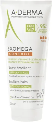A-Derma Exomega Control Emollient Balm Anti-Scratching — смягчающий бальзам для тела, 200 мл