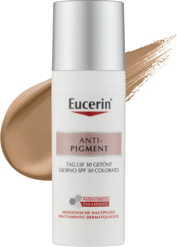Тональный дневной крем Eucerin Anti-Pigment Tinted Day Care SPF30 для ровного тона 50 мл, оттенок Medium