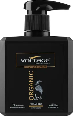 Шампунь Voltage Antivolume Organic Liss с кератином и коллагеном для волос после окрашивания, 500 мл