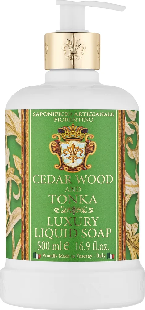 Жидкое мыло Saponificio Artigianale Fiorentino Cedar Wood & Tonka кедр и тонка, 500 мл
