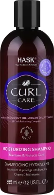 Шампунь Hask Curl Care увлажняющий для вьющихся и кудрявых волос, с маслом арганы и кокоса, 355 мл, США